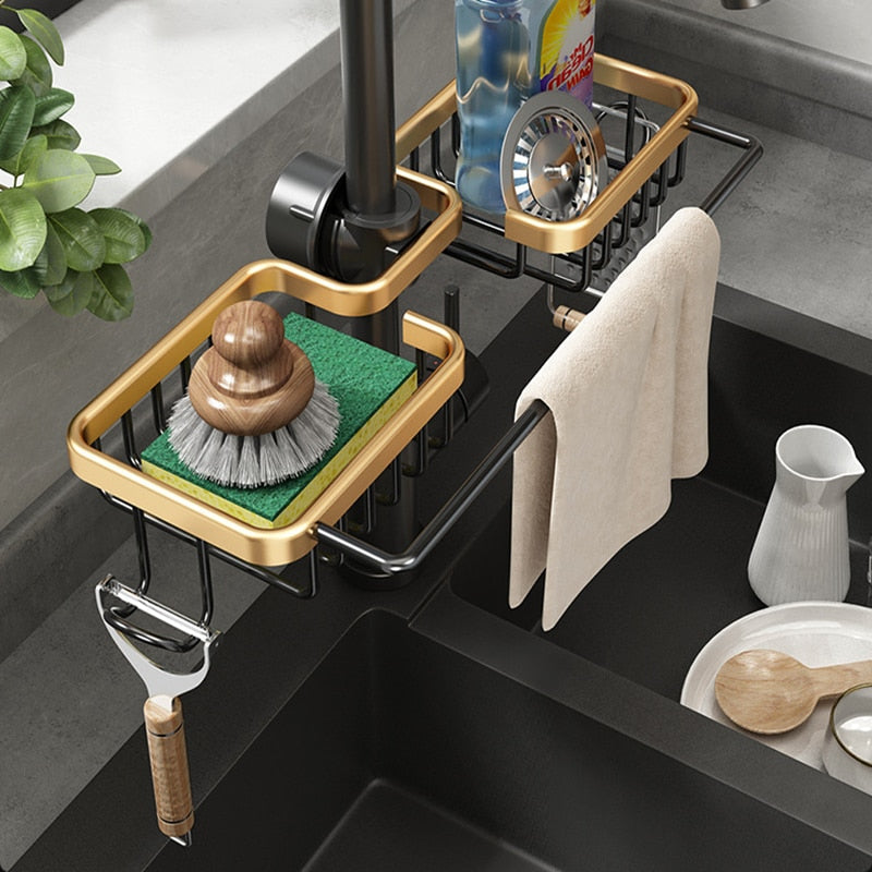 Sink Organizer with Towel Holder