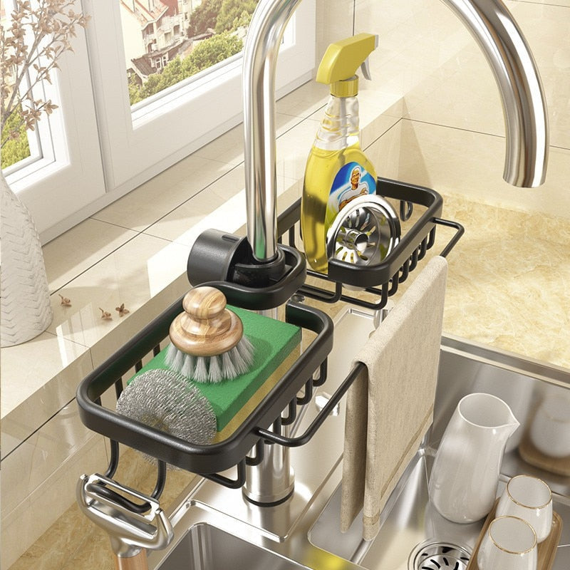 Sink Organizer with Towel Holder