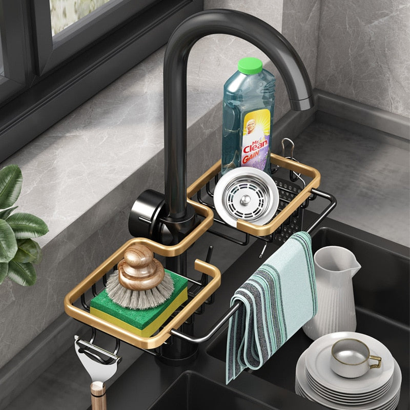 Sink Organizer with Towel Holder