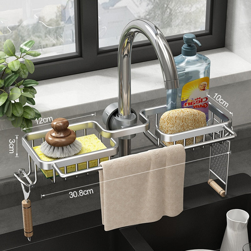 Sink Organizer with Towel Holder