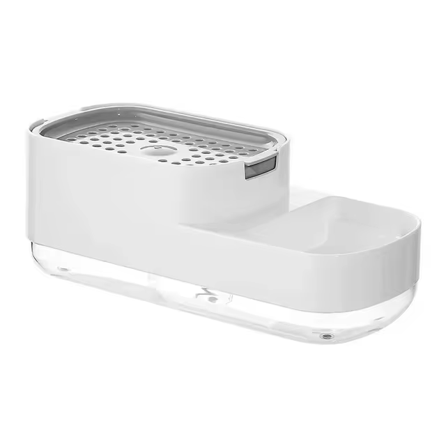 Detergent Dispenser and Sponge Holder for Sink